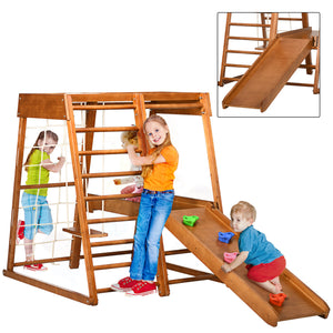 6 in 1 Kids Indoor Playground for Toddlers Ages 3-10