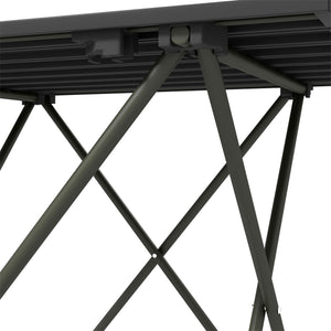 Folding camping table, black
