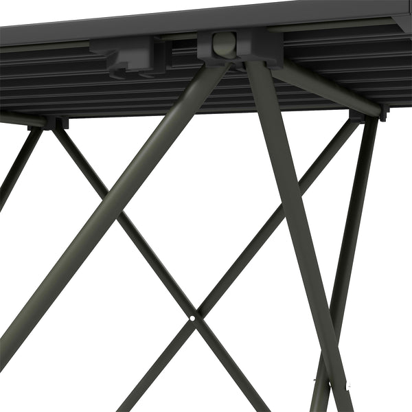 Folding camping table, black