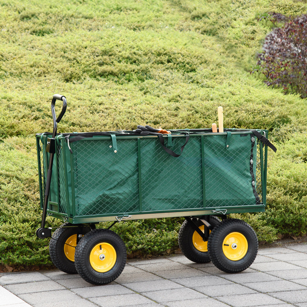 Utility trolley with removable mesh sides
