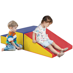 2-Piece Soft Play Set for Climbing and Crawling - Multicolor