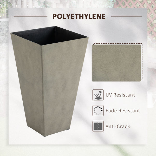 Set of 3 plastic planters