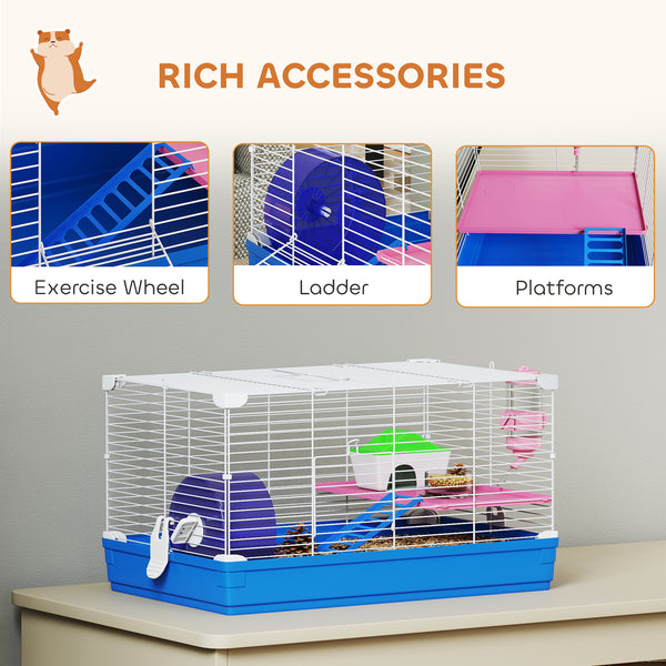 2-level blue cage for small hamsters and gerbils