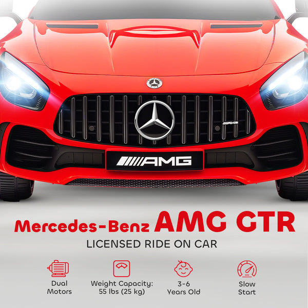 Licensed Mercedes-Benz AMG GTR 12 with remote control, red
