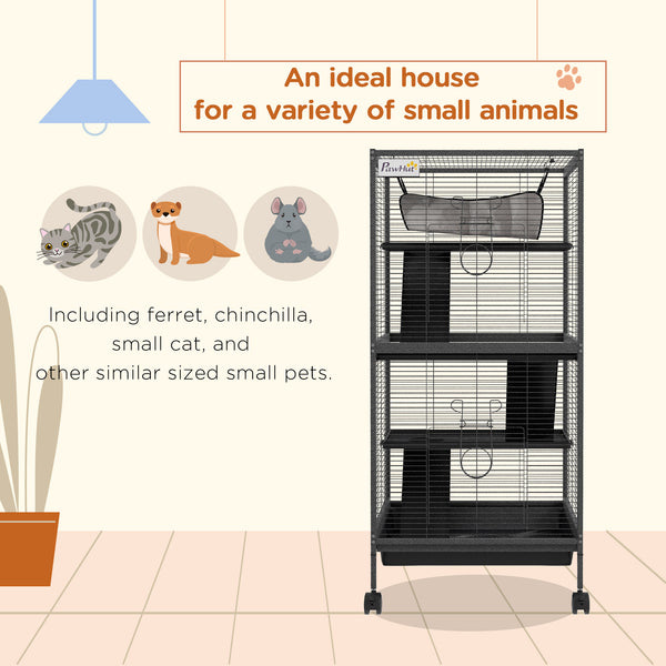 4-tier rolling cage