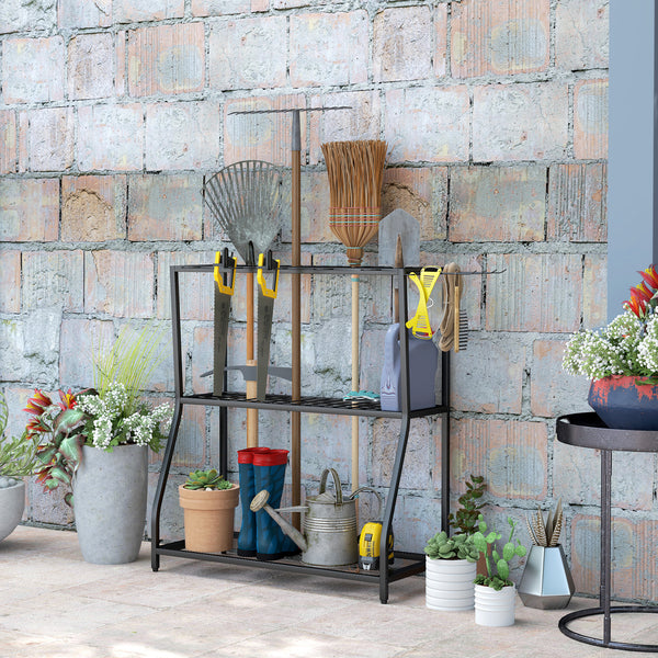 3-Tier Garden Tool Storage Tower