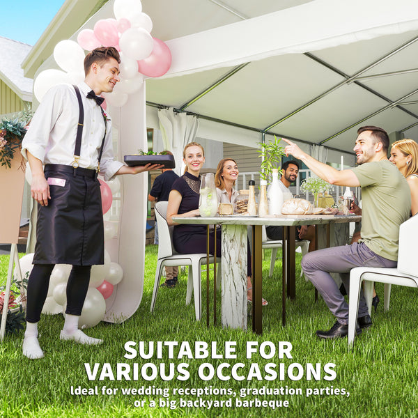 Heavy-duty 20 x 40 ft. white party tent