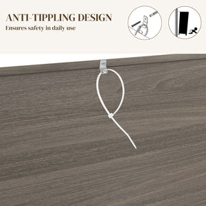 Country style sideboard with sliding doors, drawers and adjustable shelves, aged light grey