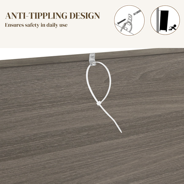 Country style sideboard with sliding doors, drawers and adjustable shelves, aged light grey