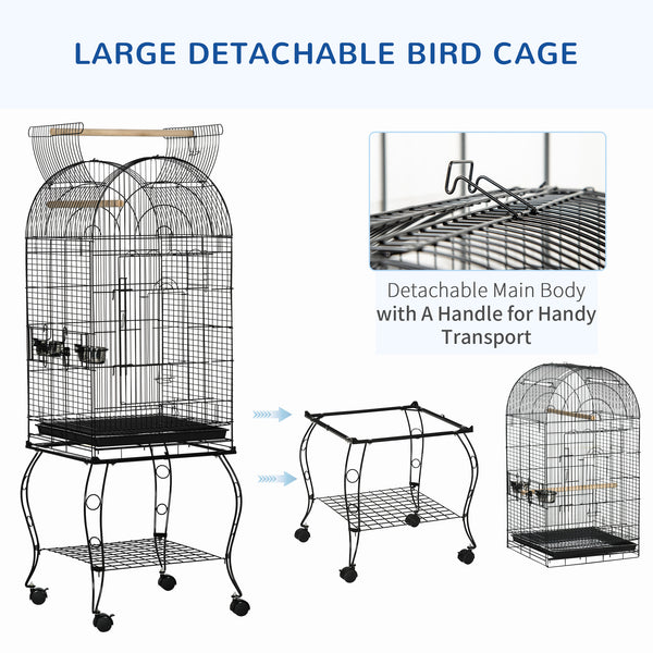 Large bird cage with opening lid