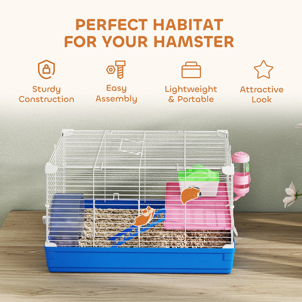 2-level blue cage for small hamsters and gerbils
