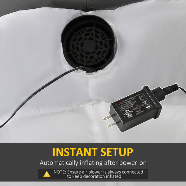 Halloween Skeleton Ghost Inflatable Decoration 3m, LED Lighting