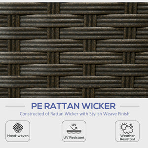 6 Piece Garden Furniture Set with Corner Sofa, Coffee Table, Wood and Plastic, Navy Blue