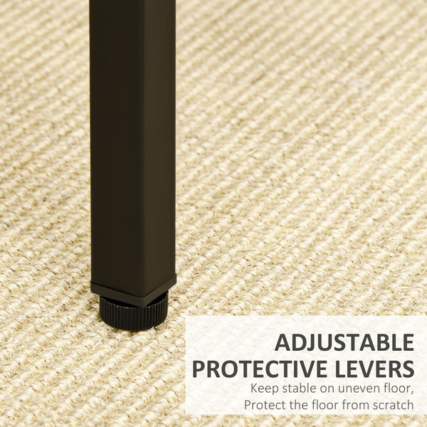 Industrial rectangular bar table set, 5 pieces, rustic brown