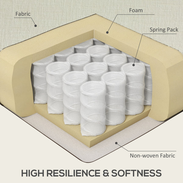 Modern corner sofa with right chaise longue, wooden legs, cream white