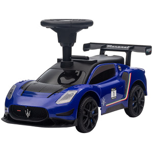 Maserati GT2 Toddler Car with Storage, Music, Horn, Blue