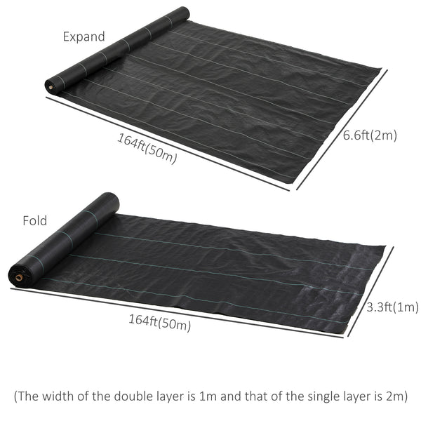 Weed control fabric 2m x 50m