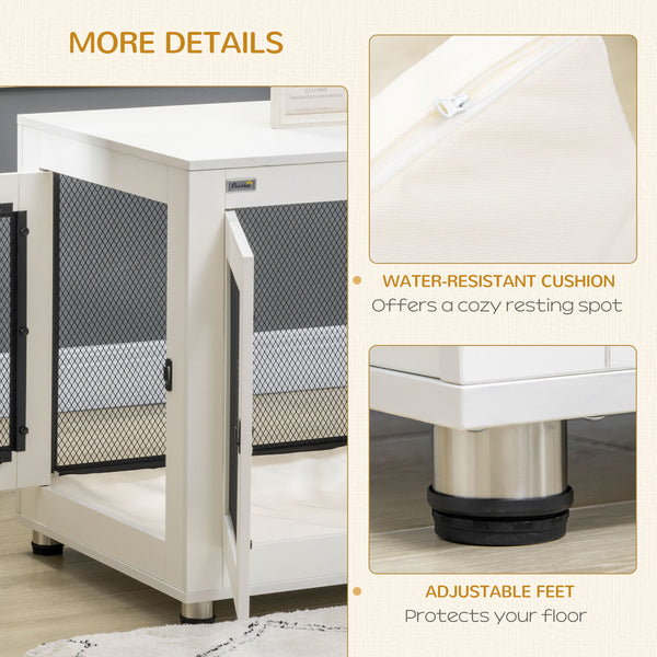 Cage with waterproof cushion, white