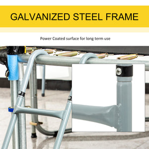 Steel trampoline ladder for 12 and 14 foot trampolines