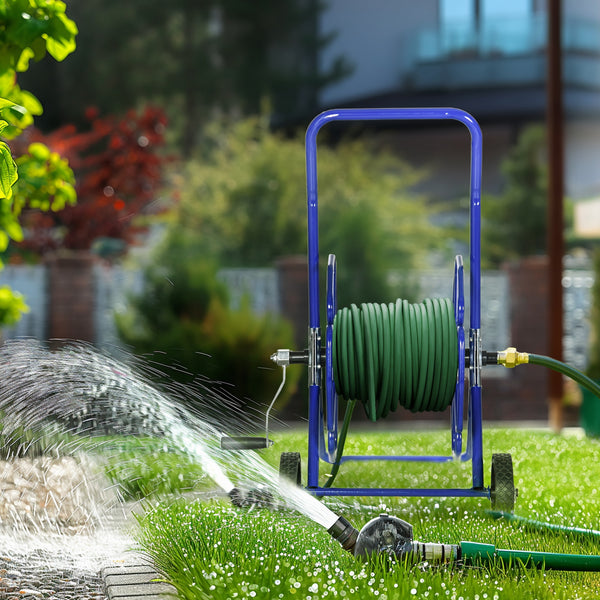 98 ft garden hose reel with 5/8 in hose included