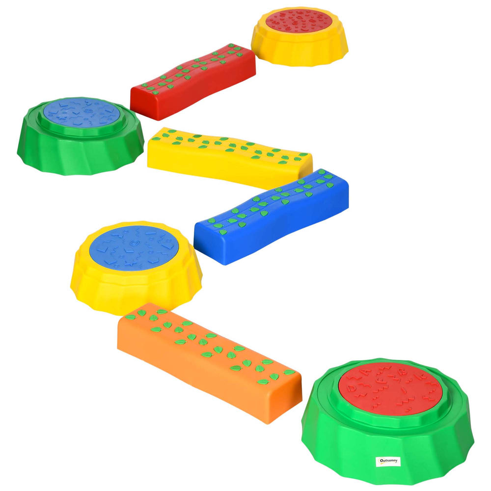 8-Piece Balance Beam for Kids with Non-Slip Surface and Bottom