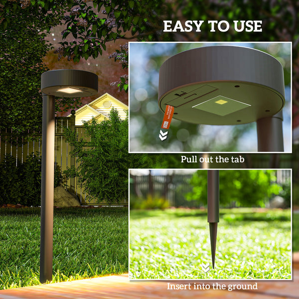 Set of 8 solar garden lights