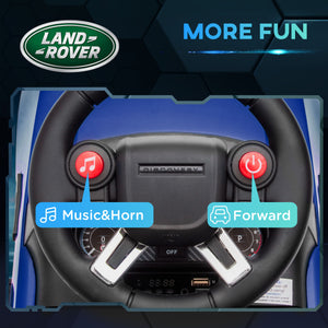 Land Rover 6V Toddler Ride-On with Musical Horn and Headlights, Blue