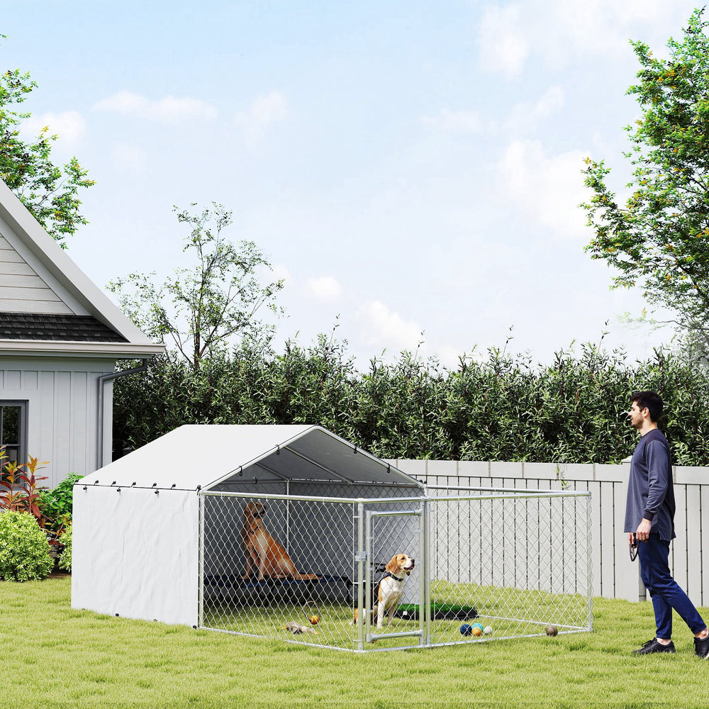 Galvanized steel enclosure with waterproof cover