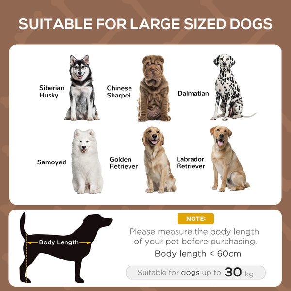 Elevated dog bed with canopy, coffee color